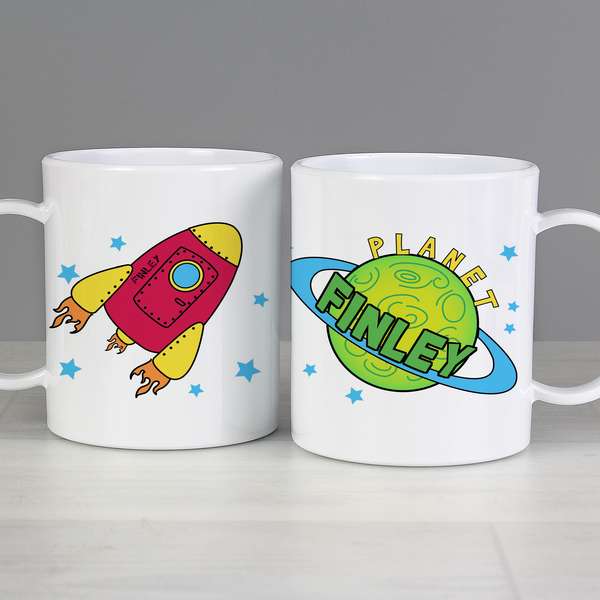 (image for) Personalised Space Plastic Cup - Click Image to Close