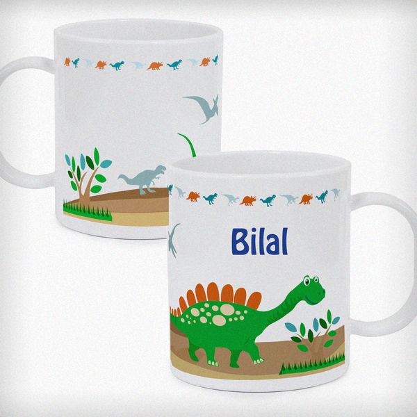 (image for) Personalised Dinosaur Plastic Mug - Click Image to Close
