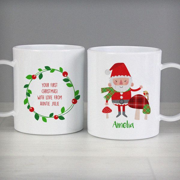 Modal Additional Images for Personalised Christmas Toadstool Santa Plastic Mug