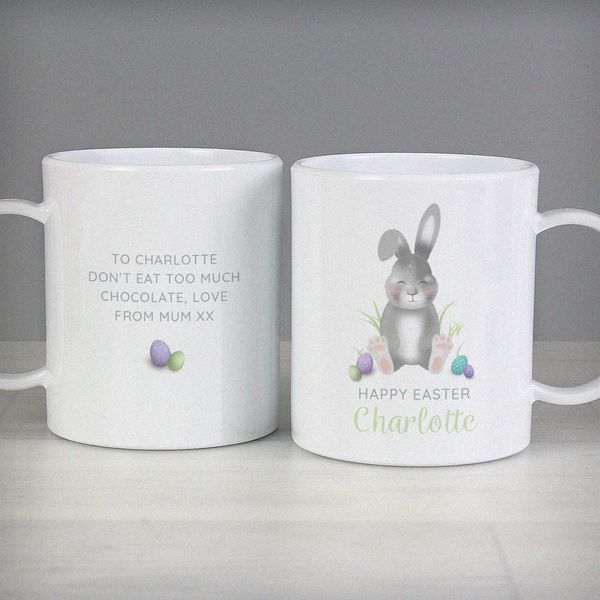 (image for) Personalised Easter Bunny Plastic Mug - Click Image to Close
