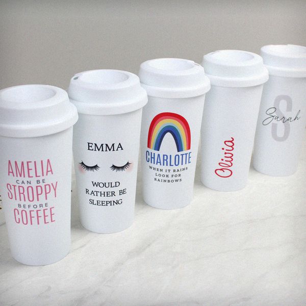 Modal Additional Images for Personalised Rainbow Insulated Eco Travel Cup