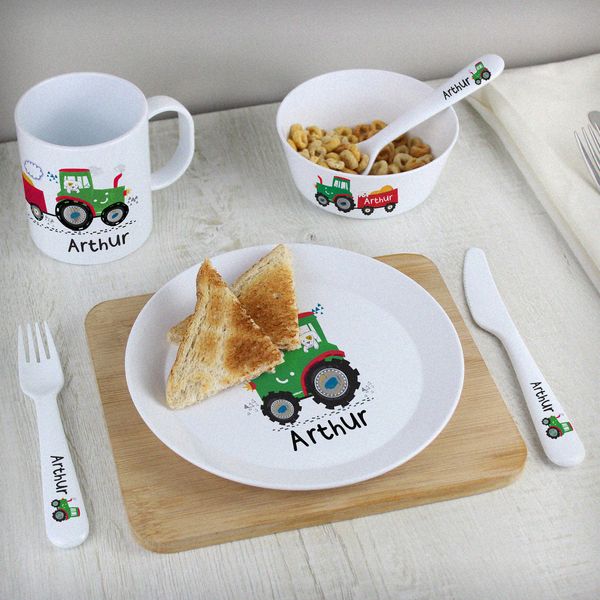 (image for) Personalised Tractor Plastic Bowl - Click Image to Close