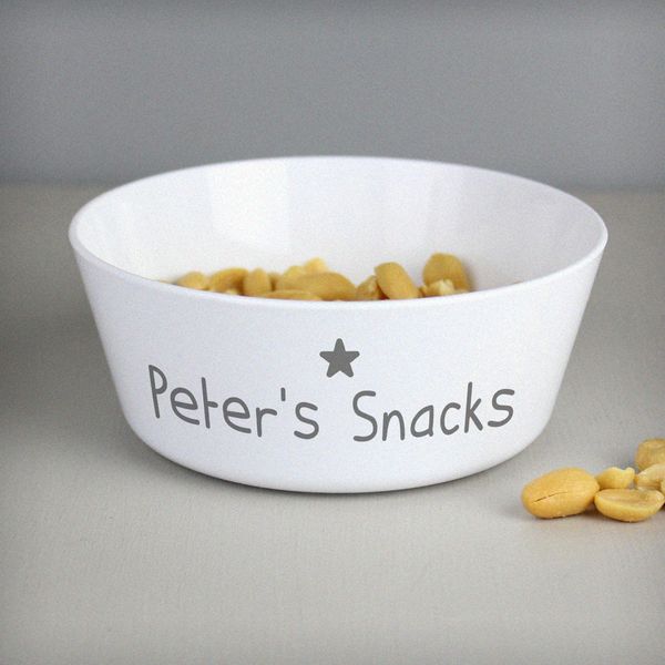 Modal Additional Images for Personalised Name Only Plastic Bowl