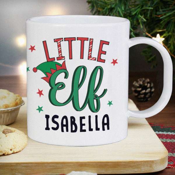 (image for) Personalised Little Elf Plastic Mug - Click Image to Close