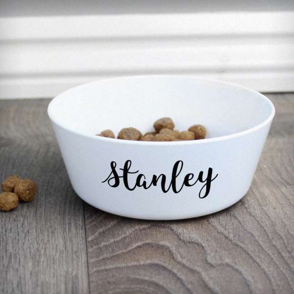 (image for) Personalised Name Plastic Cat Bowl - Click Image to Close