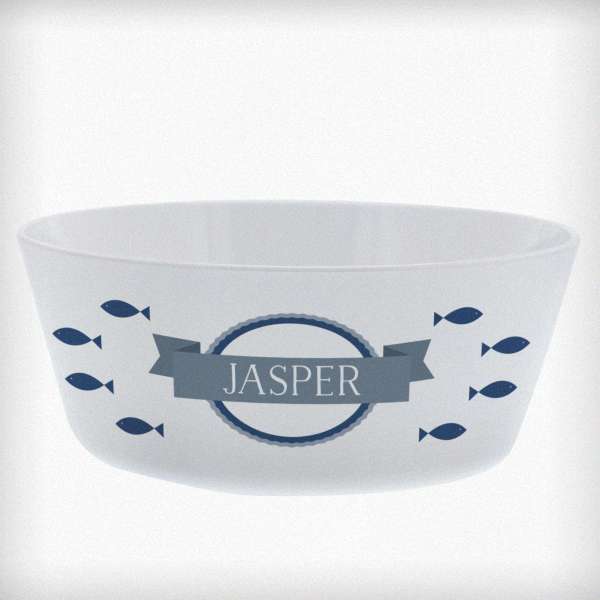 (image for) Personalised Fish Plastic Cat Bowl - Click Image to Close