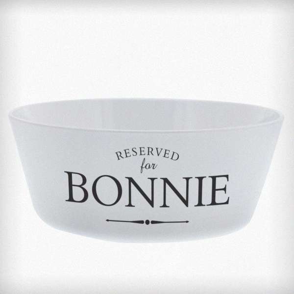 (image for) Personalised Reserved for Plastic Cat Bowl - Click Image to Close