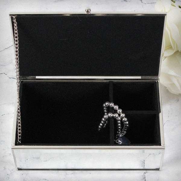 Modal Additional Images for Personalised Floral Watercolour Mirrored Jewellery Box
