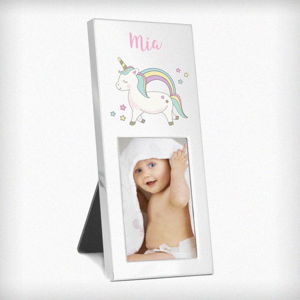 (image for) Personalised Baby Unicorn 2x3 Photo Frame - Click Image to Close