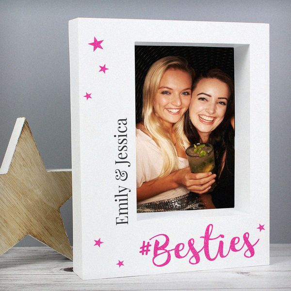(image for) Personalised Besties 5x7 Box Photo Frame - Click Image to Close