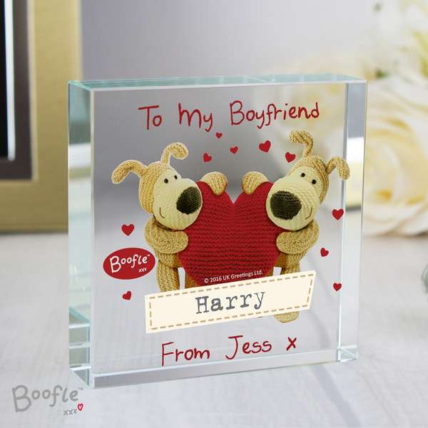 (image for) Personalised Boofle Shared Heart Large Crystal Token - Click Image to Close