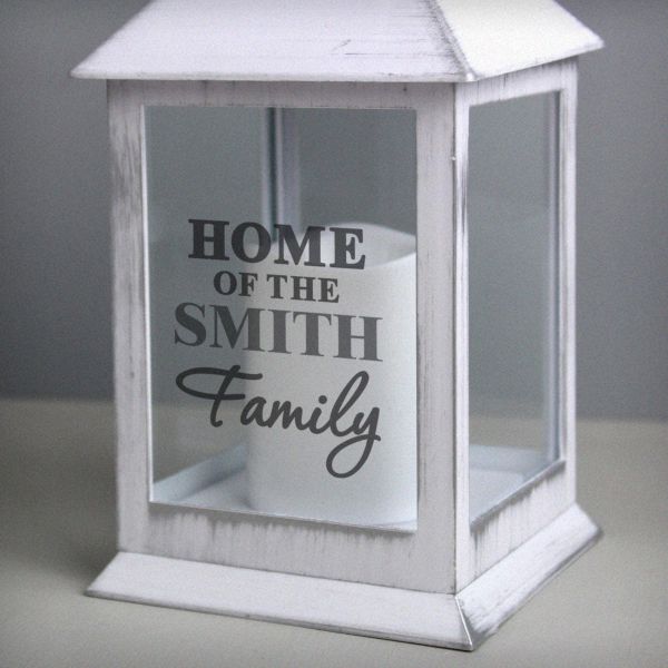 (image for) Personalised The Family White Lantern - Click Image to Close