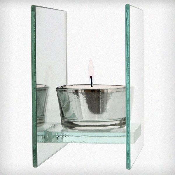 Modal Additional Images for Personalised Antique Scroll Mirrored Glass Tea Light Holder
