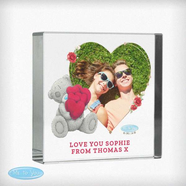 (image for) Personalised Me To You Valentines Photo Upload Glass Token - Click Image to Close
