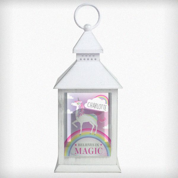 Modal Additional Images for Personalised Unicorn Frost White Lantern