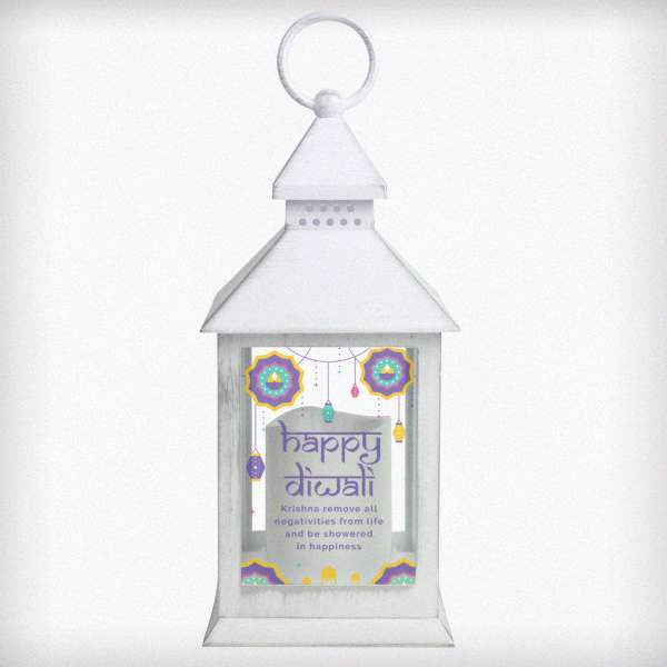 Modal Additional Images for Personalised Diwali White Lantern