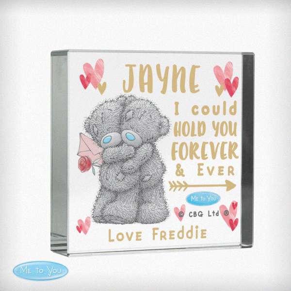 Modal Additional Images for Personalised Me To You Hold You Forever Crystal Token