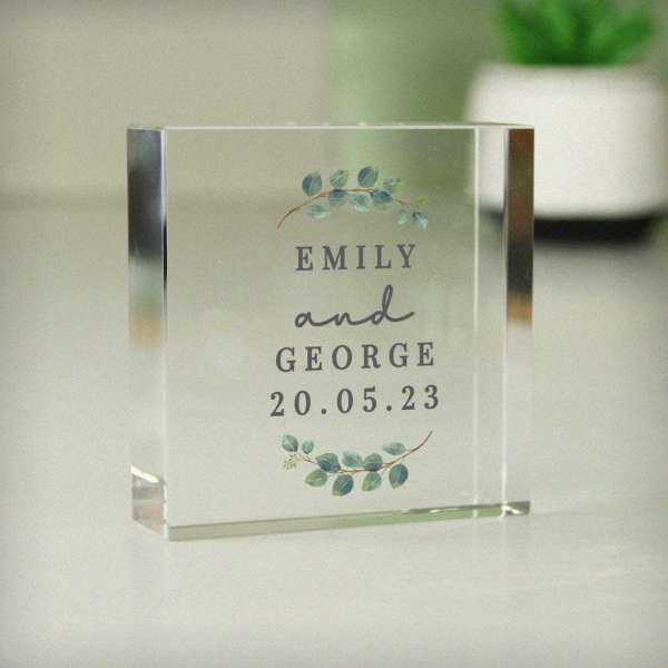 (image for) Personalised Botanical Crystal Token - Click Image to Close
