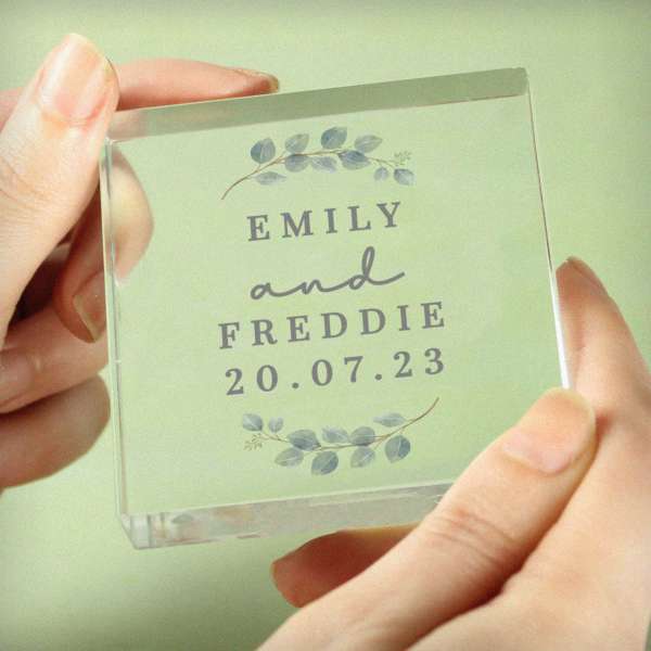 (image for) Personalised Botanical Crystal Token - Click Image to Close