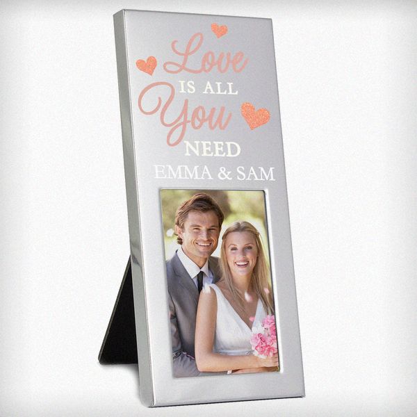 Modal Additional Images for Personalised 'Love is All You Need' 2x3 Photo Frame