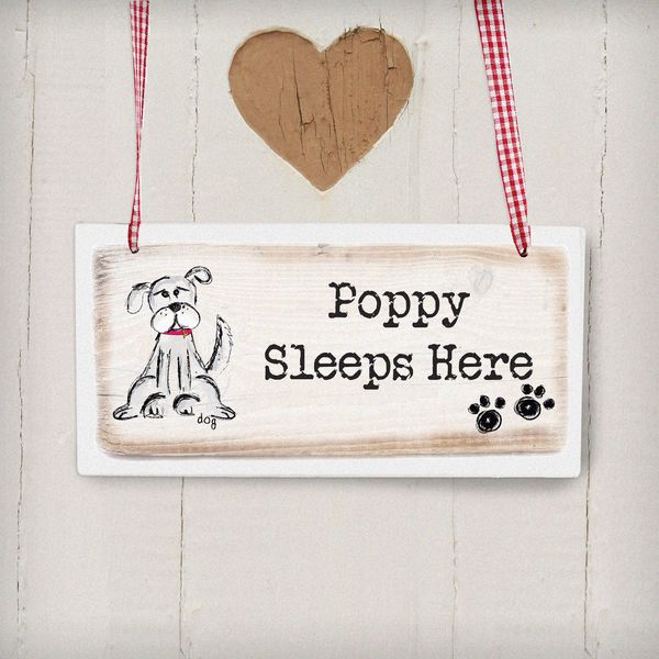 (image for) Personalised Dog Wooden Sign - Click Image to Close