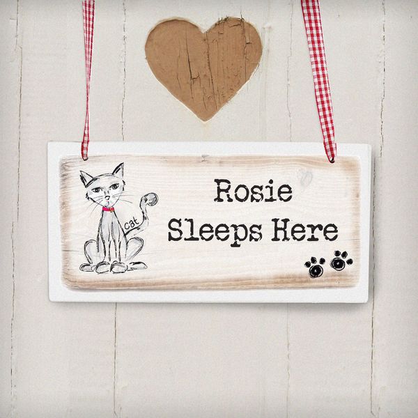 Modal Additional Images for Personalised Cat Wooden Sign