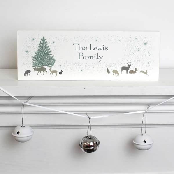 (image for) Personalised A Winter's Night Mantel Block - Click Image to Close
