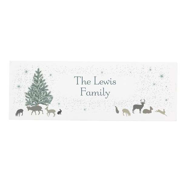 (image for) Personalised A Winter's Night Mantel Block - Click Image to Close
