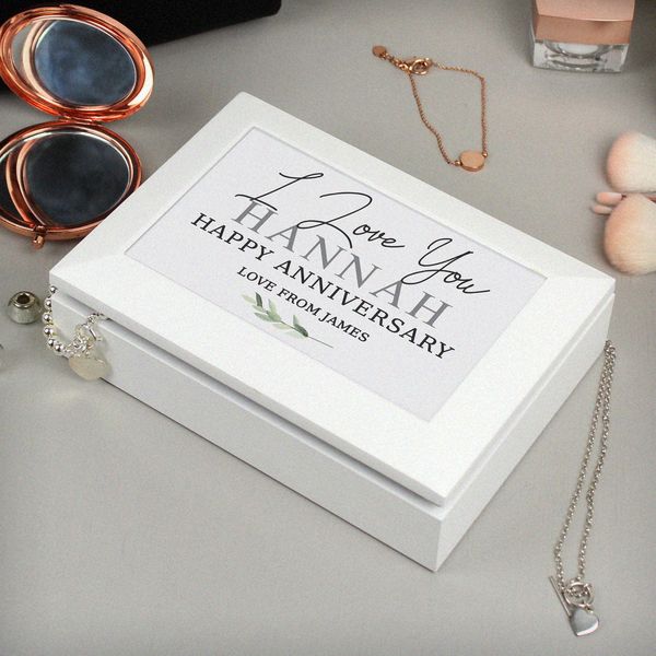 (image for) Personalised Botanical Jewellery Box - Click Image to Close