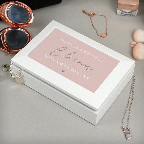 Modal Additional Images for Personalised Free Text Jewellery Box