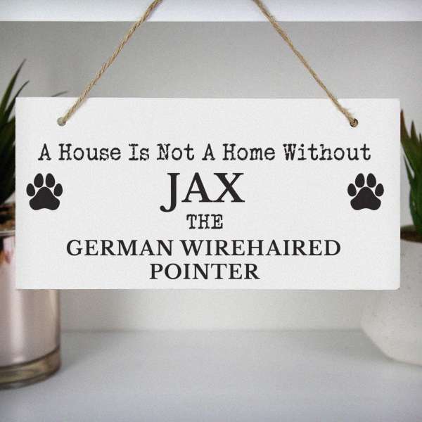 Modal Additional Images for Personalised Paw Print Dog Breed Wooden Sign