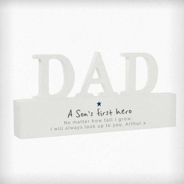 Modal Additional Images for Personalised A Sons First Hero Wooden Dad Ornament