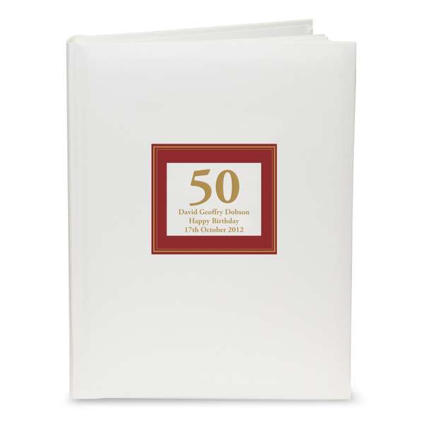(image for) Personalised Red Square Traditional Album - Click Image to Close