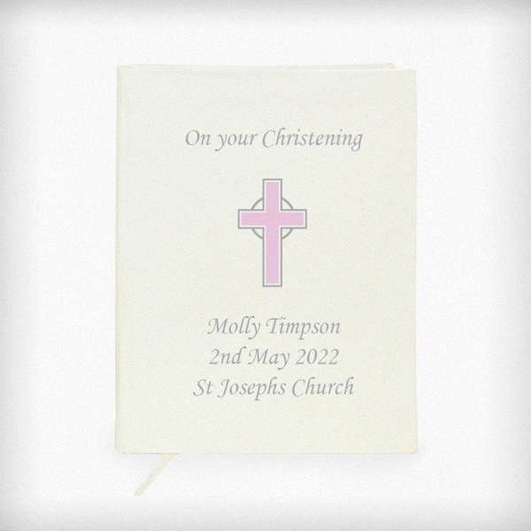 Modal Additional Images for Personalised Pink Cross Holy Bible - Eco-friendly