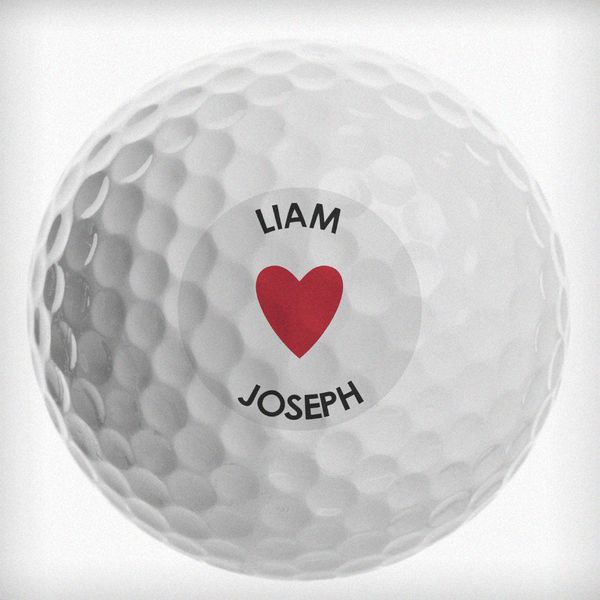 (image for) Personalised Heart Golf Ball - Click Image to Close