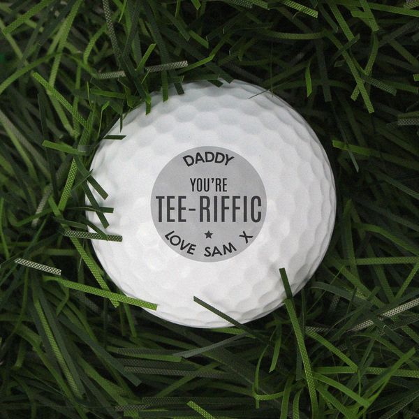 Modal Additional Images for Personalised Tee-riffic Golf Ball