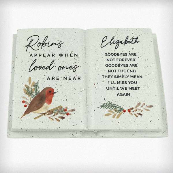 (image for) Personalised Robins Appear.. Memorial Book - Click Image to Close