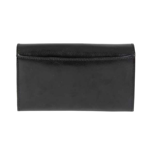 Modal Additional Images for Personalised Name & Hearts Black Leather Purse