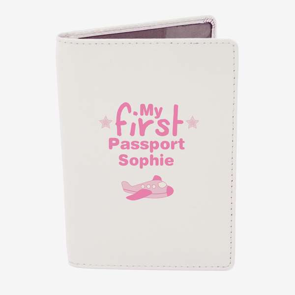 Modal Additional Images for Personalised My First Cream Passport Holder