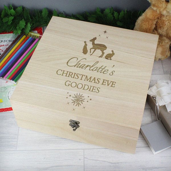 Modal Additional Images for Personalised Christmas Large Wooden Keepsake Box