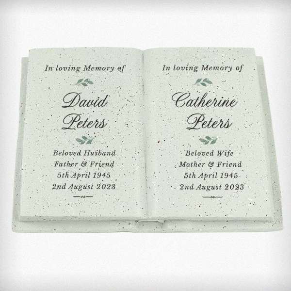 Modal Additional Images for Personalised Couples In Loving Memory Resin Book