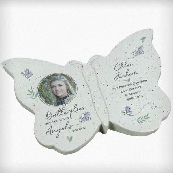 Modal Additional Images for Personalised Butterflies Appear Photo Upload Memorial Resin Butterfly