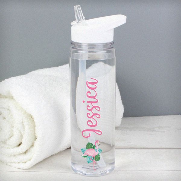 Modal Additional Images for Personalised Flamingo Island Water Bottle