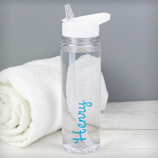 (image for) Personalised Blue Name Island Water Bottle - Click Image to Close