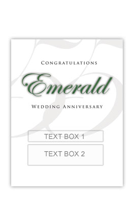 (image for) Emerald 55th Anniversary Personalised Gift Wine - Click Image to Close