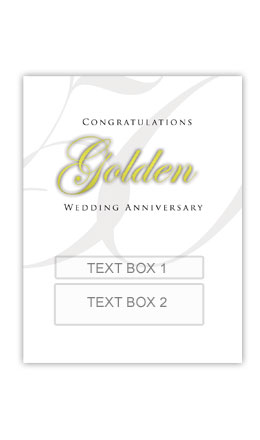 (image for) Golden Anniversary Personalised Gift Wine - Click Image to Close