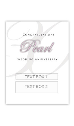 (image for) Pearl Anniversary Personalised Gift Wine - Click Image to Close