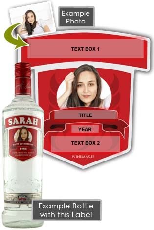 (image for) Gift for Boyfriend Personalised Smirnoff Vodka Bottle 70cl