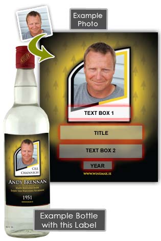 (image for) Kilkenny GAA Fan Birthday Present Personalised Vodka Gifts - Click Image to Close