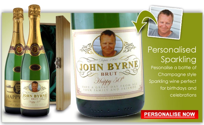 Anniversary//Special Gift Personalised Champagne//Prosecco bottle label